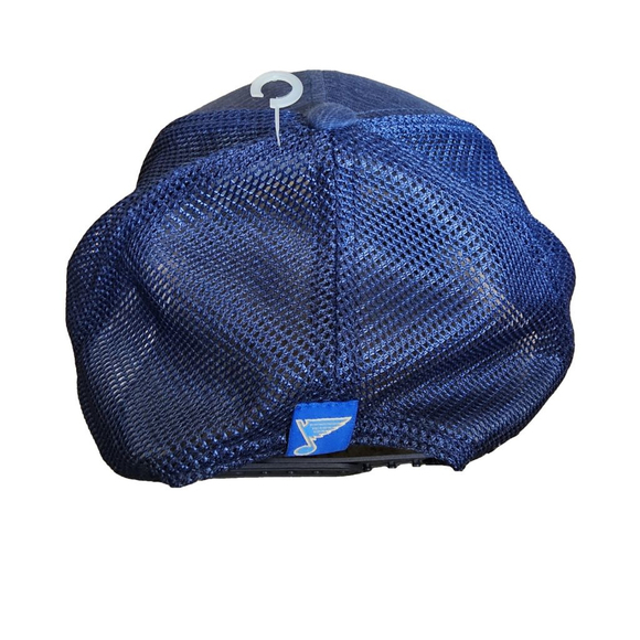 Women's Fanatics NHL St. Louis Blues Hat Adjustable Navy Blue - Picture 4 of 5